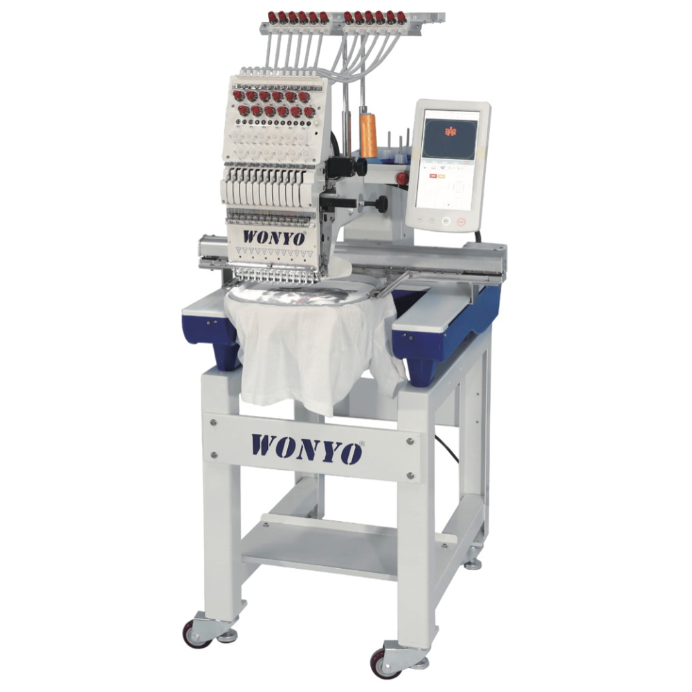 WY1201C 单头绣花机(12/15针) – WONYO Embroidery Machine